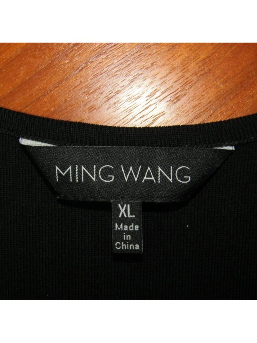 Ming Wang Black White Abstract Stripe Knit Jacket Tank Dress Set Size XL Classic - Picture 7 of 16